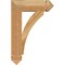 Ekena Millwork Thorton Arts & Crafts Rough Sawn Bracket, Western Red Cedar, 4"W x 16"D x 24"H BKT04X16X24THR03RWR - alternate 2